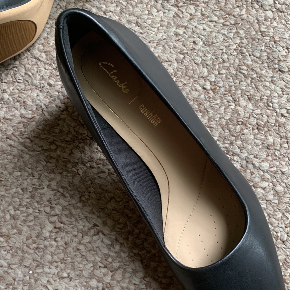 Clarks Square Toe Block Heels (Cushioned) - image 6